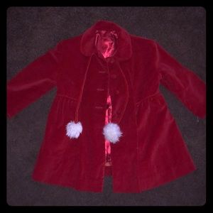 Little Girls Red Dress coat